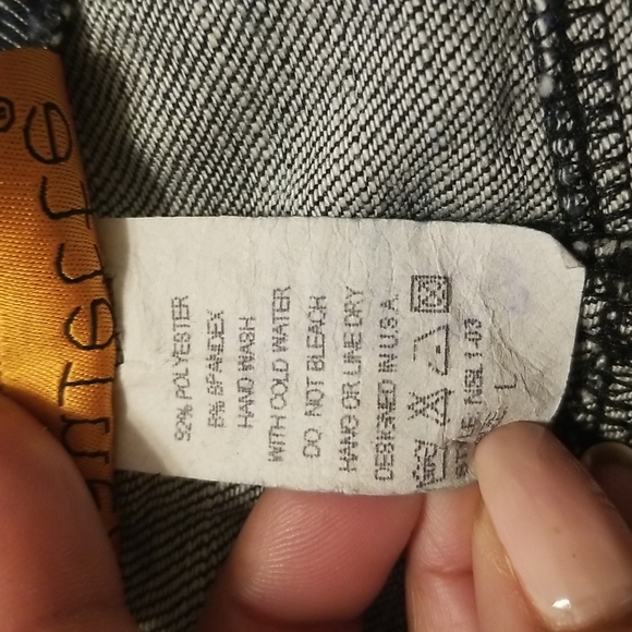 Paulette Womens Blue Jean Shorts - Picture 11 of 11